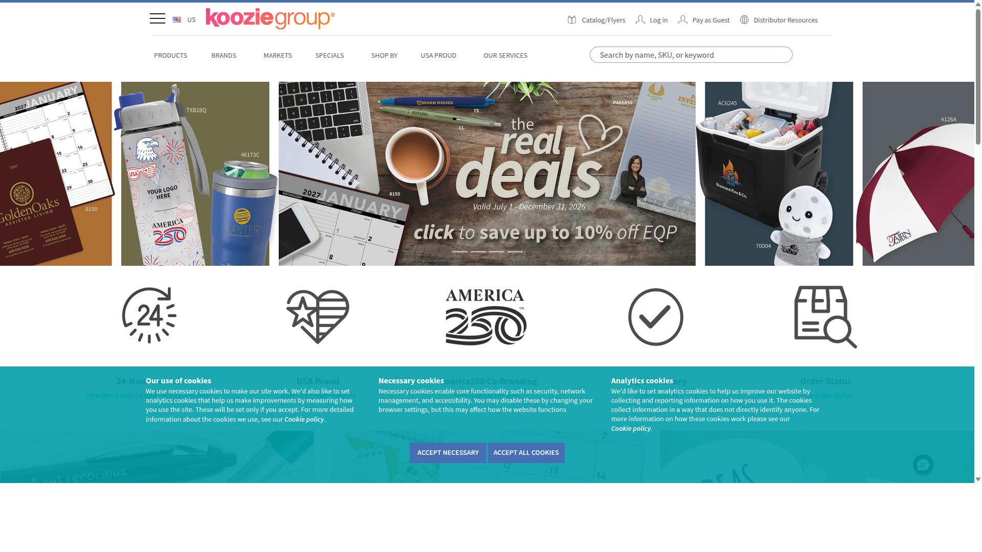 Koozie Group website